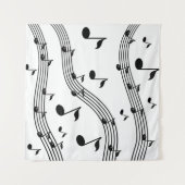 Gemusterte Musikinstrumente Wandteppich (Vorderseite (Horizontal))