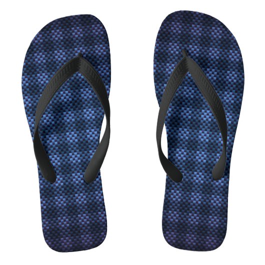 Gemusterte Navy-Dach-Kohlenstofffaser Badesandalen (Fußbett)