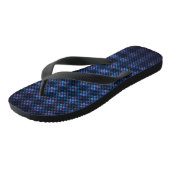 Gemusterte Navy-Dach-Kohlenstofffaser Badesandalen (Schrägansicht)