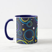 Gemusterte Navy-Funky-Tasse Tasse (Links)