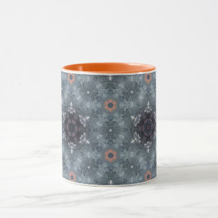 Gemusterte Orange Herbst Tasse 10oz