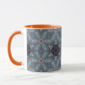Gemusterte Orange Herbst Tasse 10oz (Links)