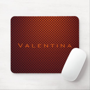 gemusterte Orangenfaser Mousepad