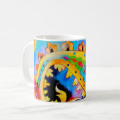 gemusterte Paisley-Tasse des hellen Sinti und Roma Kaffeetasse (Vorderseite Links)