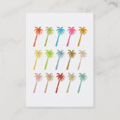 Gemusterte Palmen, Fräulein Holly Holiday, Visitenkarte (Rückseite)