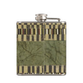 Gemusterte Panel-Malerei Flachmann (Rückseite)