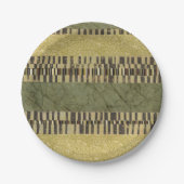 Gemusterte Panel-Malerei Pappteller (Vorderseite)