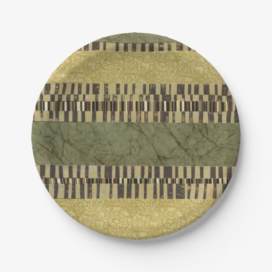 Gemusterte Panel-Malerei Pappteller (Vorderseite)