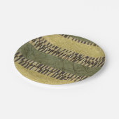 Gemusterte Panel-Malerei Pappteller (Schrägansicht)