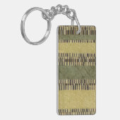 Gemusterte Panel-Malerei Schlüsselanhänger (Vorderseite links)