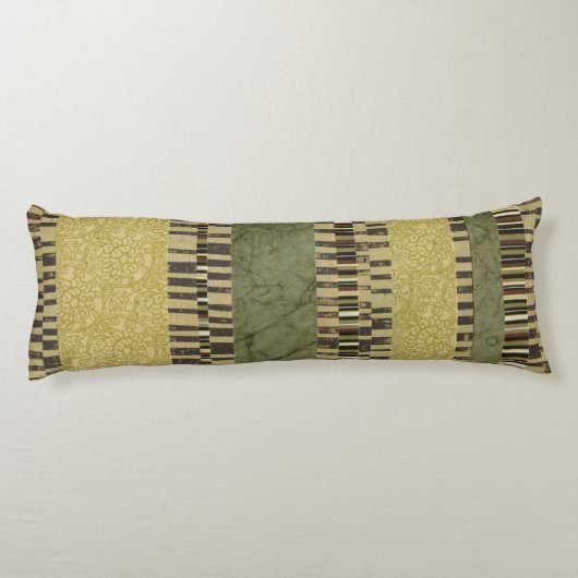 Gemusterte Panel-Malerei Seitenschläferkissen (Rückseite)