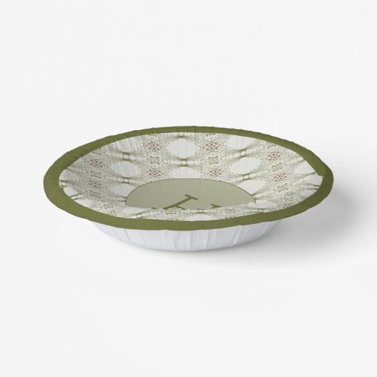 Gemusterte Papierschale Pappteller (Gewinkelt)