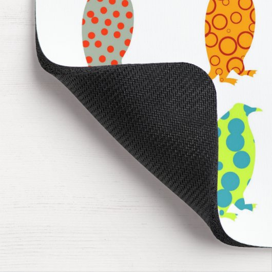 Gemusterte Penguins Mousepad (Ecke)