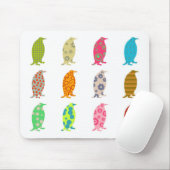 Gemusterte Penguins Mousepad (Mit Mouse)