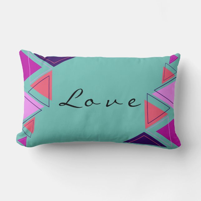 Gemusterte Perfektion: Premium-Form Lendenkissen (Vorderseite)