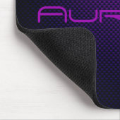gemusterte personalisierte Violett-Russ-Faser Mousepad (Ecke)