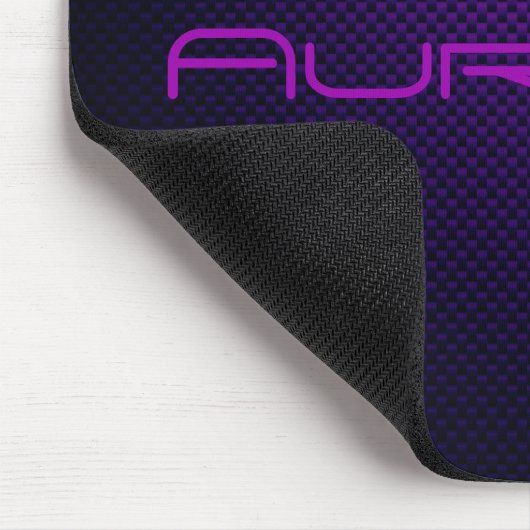 gemusterte personalisierte Violett-Russ-Faser Mousepad (Ecke)