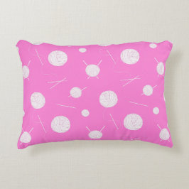 Gemusterte Pinselnähte und Garne Dekokissen