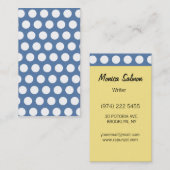 Gemusterte Punkt Geschäfts-Karte Visitenkarte (Vorne/Hinten)