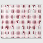 Gemusterte Punktmatrix für Rosa Polka Geschenkpapier (Flach)