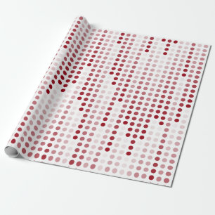 Gemusterte Punktmatrix für Rosa Polka Geschenkpapier