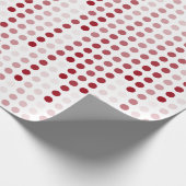 Gemusterte Punktmatrix für Rosa Polka Geschenkpapier (Ecke)