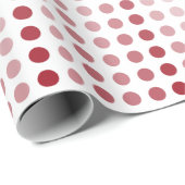 Gemusterte Punktmatrix für Rosa Polka Geschenkpapier (Rolleneckpunkt)