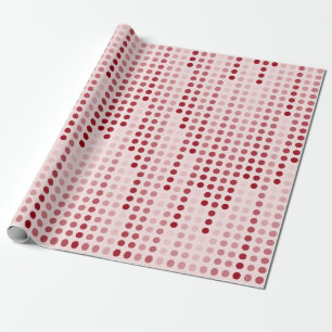 Gemusterte Punktmatrix für Rosa Polka Geschenkpapier
