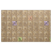Gemusterte Quadrate Stoff (Fat Quarter (45,7 x 55,9 cm))