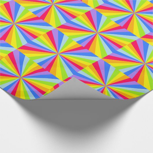 Gemusterte Rainbow-Verpackung Geschenkpapier (Ecke)