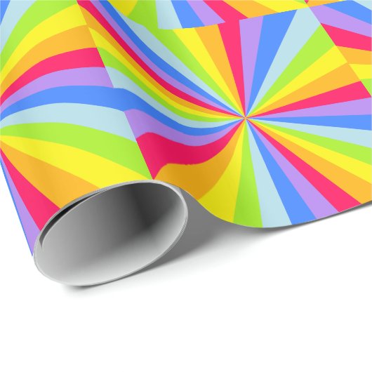 Gemusterte Rainbow-Verpackung Geschenkpapier (Rolleneckpunkt)