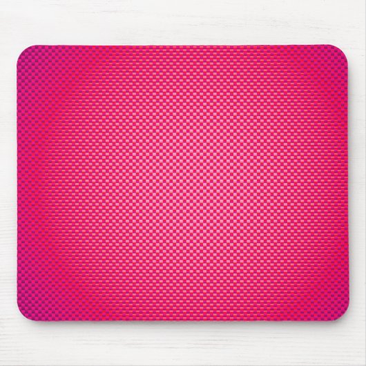 Gemusterte rosa Kohlenstofffaser Mousepad (Vorne)