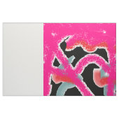 Gemusterte, rosa und schwarze Stoffwolle Stoff (Fat Quarter (45,7 x 55,9 cm))