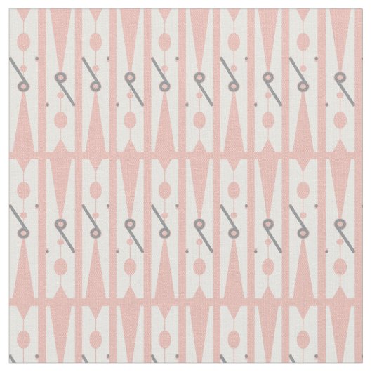 Gemusterte rosa und weiße Clothespin Stoff (Nahaufnahme)