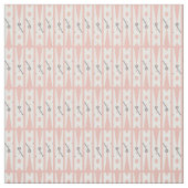 Gemusterte rosa und weiße Clothespin Stoff (Muster)