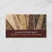 Gemusterte Rugs, Teppichschicht, Fitter Visitenkarte (Vorderseite)