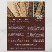 Gemusterte Rugs, Teppichschicht, Innenausstattung Flyer (Vorne)