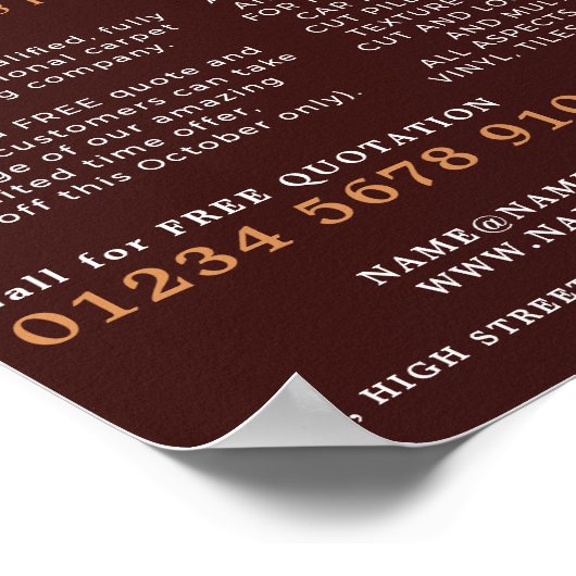 Gemusterte Rugs, Teppichschicht, Innenausstattung Poster (Ecke)