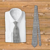 Gemusterte Samen aus graufaserigen Spinnstoffen Krawatte