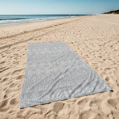 Gemusterte Samen aus graufaserigen Spinnstoffen Strandtuch