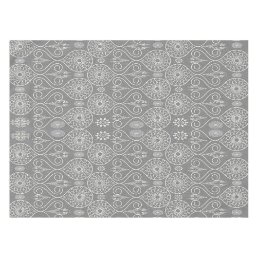 Gemusterte Samen aus graufaserigen Spinnstoffen Tischdecke (Vorderseite (Horizontal))