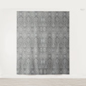 Gemusterte Samen aus graufaserigen Spinnstoffen Wandteppich (Vorderseite)