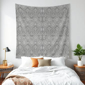 Gemusterte Samen aus graufaserigen Spinnstoffen Wandteppich