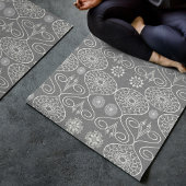 Gemusterte Samen aus graufaserigen Spinnstoffen Yogamatte