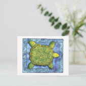 Gemusterte Schildkröte Postkarte (Stehend Vorderseite)