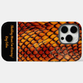 Gemusterte Schlangenfelle im Sonnenlicht Case-Mate iPhone Hülle (Rückseite (Horizontal))