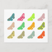 Gemusterte Schmetterlinge Postkarte (Vorderseite)