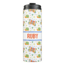 Gemusterte Schnecke und Schmetterling für personal