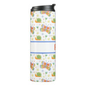 Gemusterte Schnecke und Schmetterling für personal Thermosbecher (Nach links gedreht)