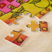 Gemusterte Schweinewasserfarbe Puzzle (Seite)